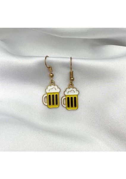 Içecek / Bira Kupası Esprili Küpe