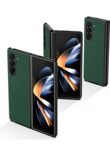 Samsung Galaxy Z Fold6 5g Için Litchi Texture Telefon Kılıfı (Yurt Dışından)