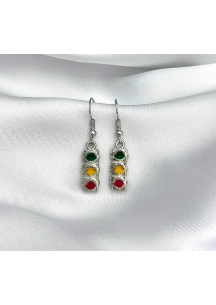 Trafik Işıkları Figür Küpe