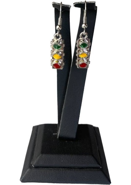 Trafik Işıkları Figür Küpe modelleri