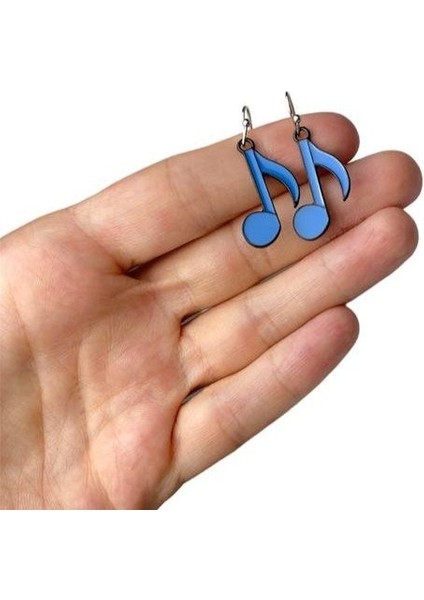 Mavi Müzik Notası Küpe Müzik Öğretmeni / Müzisyen Küpe fiyatları