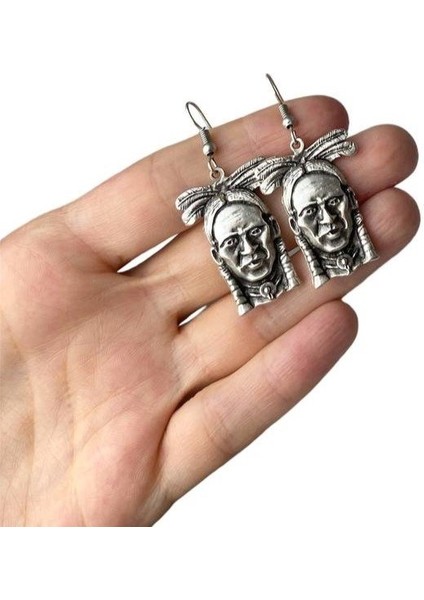 Yerli Amerikan Kızılderili Baş Figürlü Küpe fiyatları