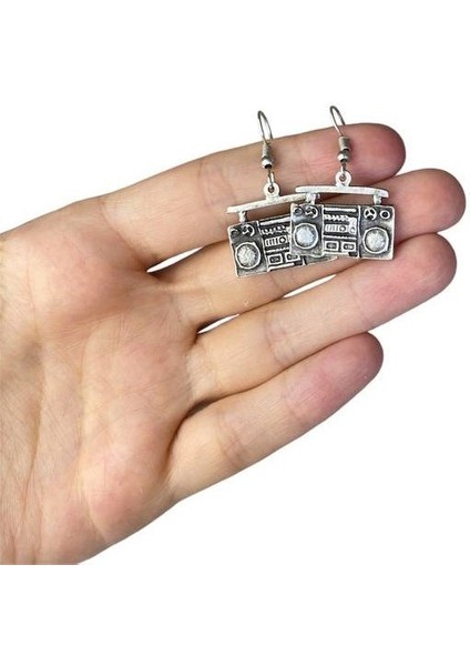 Retro Radyo Figürlü Küpe fiyatları