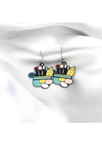 Kadın Güzellik Makyaj Çantası Küpe