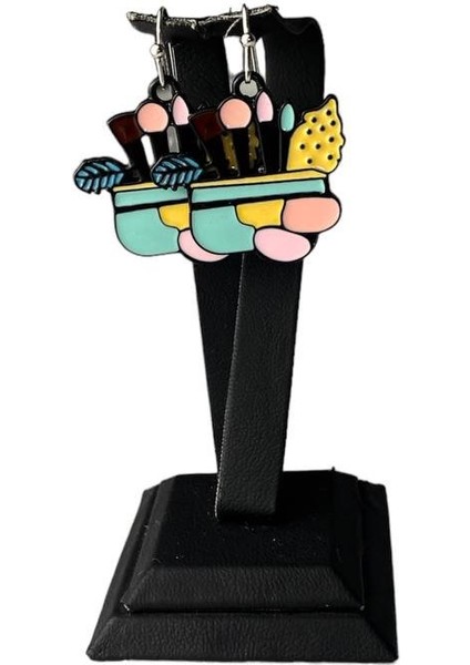 Kadın Güzellik Makyaj Çantası Küpe modelleri