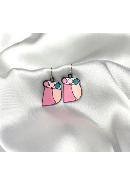 Kadın Makyaj Renkli Küpe