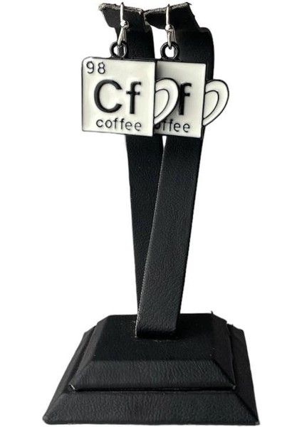 Kahve Coffee Yazılı Kupa Küpe modelleri