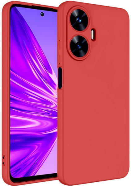 Realme C55 Kılıf Lansman Içi Kadife Silikon