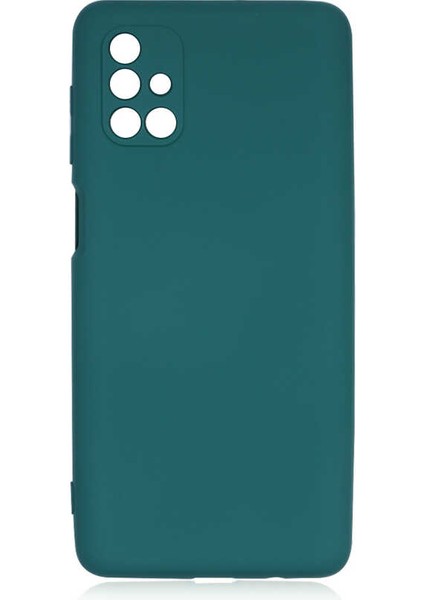 Samsung Galaxy M51 Kılıf Lansman Içi Kadife Silikon + Ekran Koruycu