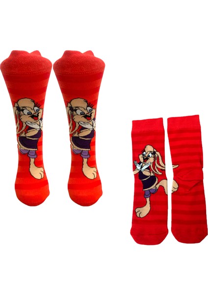 Lola Bunny Çizgi Film Temalı Pamuklu Soket Çorap