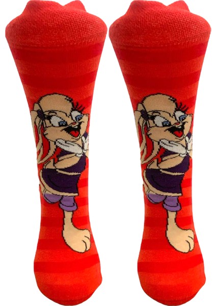 Lola Bunny Çizgi Film Temalı Pamuklu Soket Çorap fiyatları