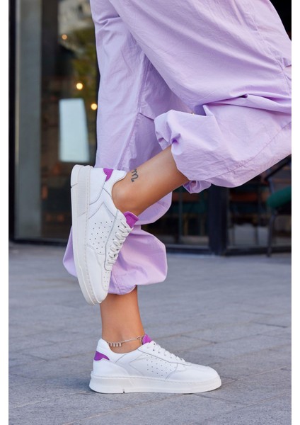 Marsel Beyaz Deri Kadın Sneaker fırsatları