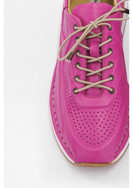 Patrice Pembe Deri Kadın Sneaker modelleri