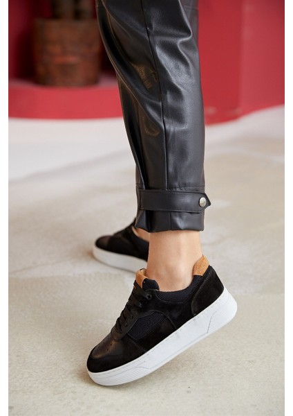 Vontex Siyah Deri Kadın Sneakers fiyatları