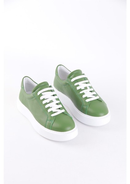 Julia Yeşil Floter Deri Kadın Sneaker