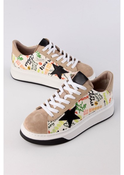 Goose Bej Süet Kadın Sneaker