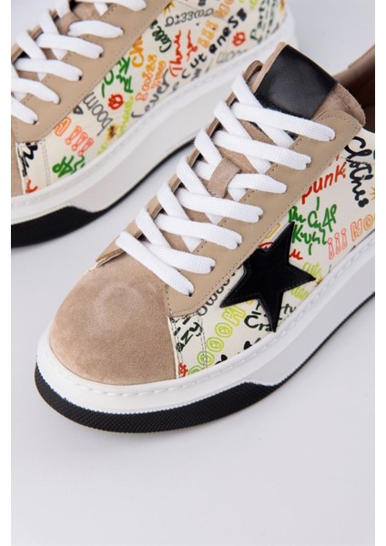 Goose Bej Süet Kadın Sneaker
