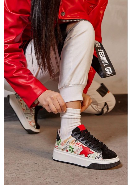 Goose Siyah Süet Kadın Sneaker