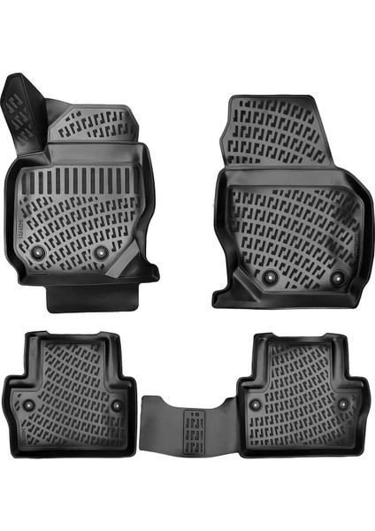 Rizline 3D Oto Paspas Siyah Renk Volvo V70 2007 - Sonrası ile Uyumlu