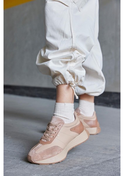 Male Bisküvi Süet Kadın Sneaker