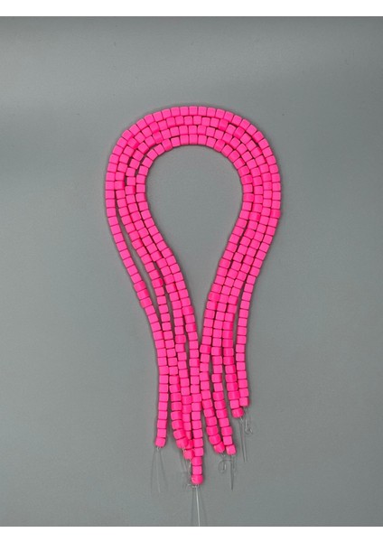 Pembe Küp Lino Boncuk 1 Dizi 6 mm