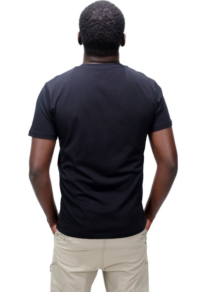 Erkek Bisiklet Yaka Standart Fit Siyah T-Shirt modelleri
