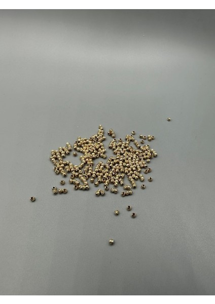 Egm Aks Dorika 3 mm 1000 Adet Kararma Yapmaz Altın Kaplama Gold Dorika Boncuk Ara Aparatı
