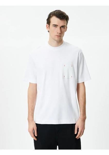 Oversize T-Shirt Kalp Baskılı Bisiklet Yaka Kısa Kollu fiyatları