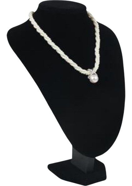 Kolye & Gerdanlık Sergileme Mankeni Siyah Süet 35 cm 3.boy fiyatları