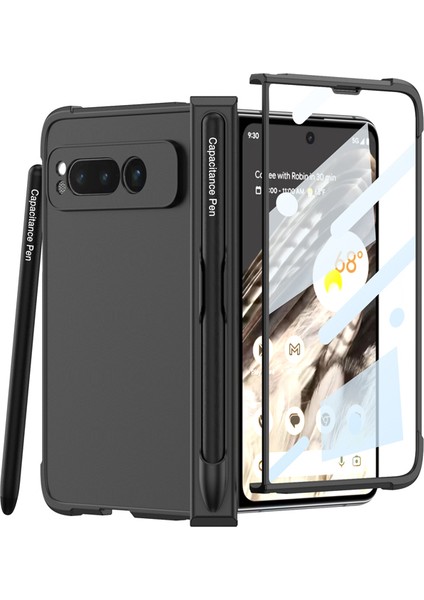 For Google Pixel Fold Cilt Hissi Hava Kesesi Menteşe Cep Telefonu Kılıfları (Yurt Dışından)