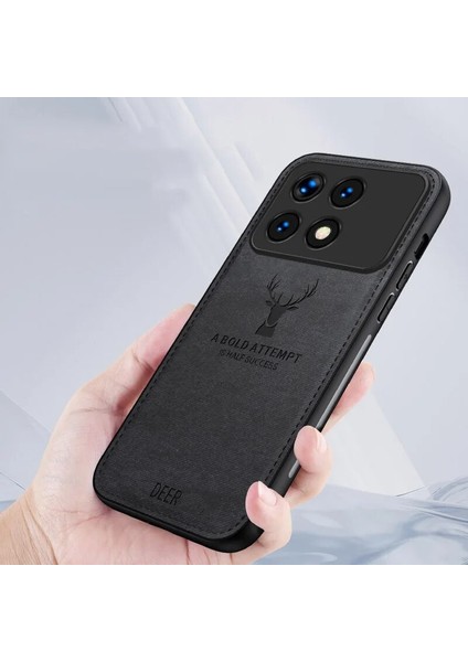 Poco X6 Pro Kumaş Geyik Kafası Deseni Cep Telefonu Kılıfı (Yurt Dışından) fiyatları