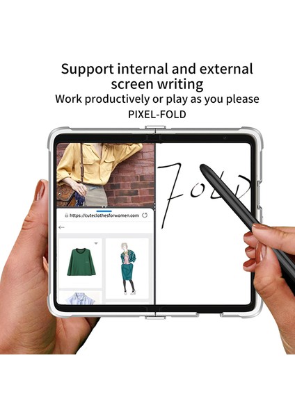 For Google Pixel Fold Cilt Hissi Hava Kesesi Menteşe Cep Telefonu Kılıfları (Yurt Dışından) fırsatları
