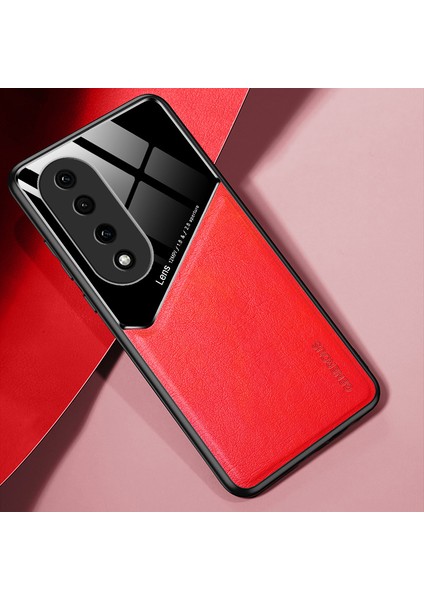 Honor X50I Manyetik Emiş Deri Desen Cep Telefonu Kılıfları (Yurt Dışından)