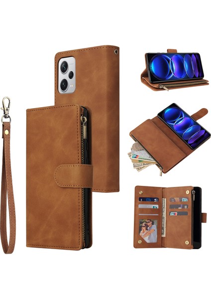 For Xiaomi Redmi 9c Kartı Ekle Fermuarlı Cüzdan Cep Telefonu Kılıfları (Yurt Dışından)