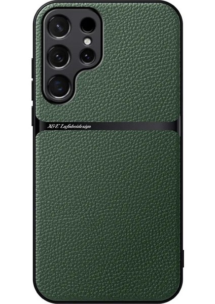 Samsung Galaxy S21 Ultra Pu Deri Manyetik Emme Cep Telefonu Kılıfı (Yurt Dışından)