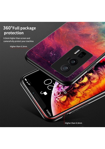 For Xiaomi Redmi K60 Yıldızlı Desen Havalı Cam Cep Telefonu Kılıfları (Yurt Dışından) modelleri
