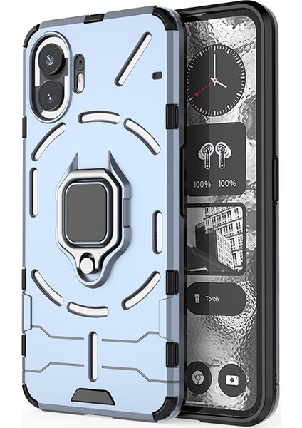 Nothing Phone 2 Yüzük Zırh Cep Telefonu Kılıfı (Yurt Dışından)