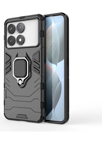 Xiaomi Redmi K70E Yüzük Braket Zırh Cep Telefonu Kılıfı (Yurt Dışından)