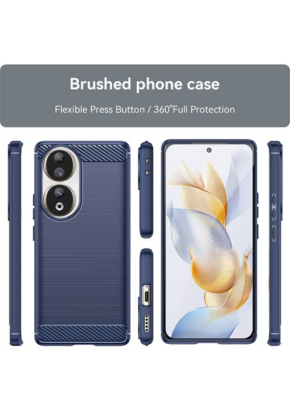 Honor 90 Buzlu Fırçalanmış Silika Jel Cep Telefonu Kılıfları (Yurt Dışından) fiyatları