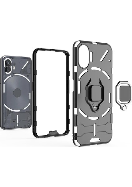 Nothing Phone 1 Yüzük Zırh Cep Telefonu Kılıfı (Yurt Dışından) modelleri