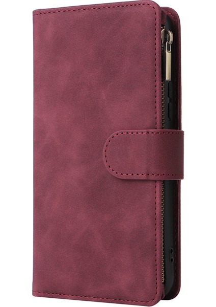 For Samsung Galaxy M13 5g Kartı Ekle Fermuarlı Cüzdan Cep Telefonu Kılıfları (Yurt Dışından)