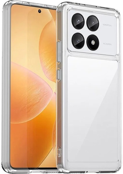 Poco X6 Pro Şeker Renkleri Şeffaf Akrilik Cep Telefonu Kılıfı (Yurt Dışından)