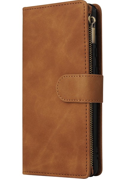 For Xiaomi Redmi Note 12 Pro Plus Kartı Ekle Fermuarlı Cüzdan Cep Telefonu Kılıfları (Yurt Dışından)