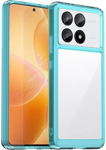 Poco X6 Pro Şeker Renkleri Şeffaf Akrilik Cep Telefonu Kılıfı (Yurt Dışından)