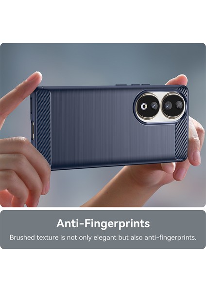 Honor 90 Pro Buzlu Fırçalanmış Silika Jel Cep Telefonu Kılıfları (Yurt Dışından)