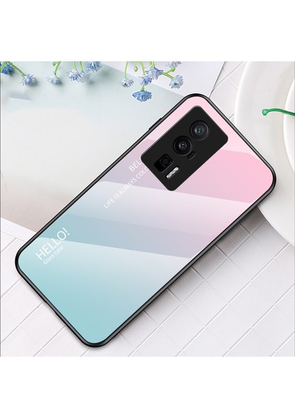 For Poco X5 5g Degrade Renk Havalı Cam Cep Telefonu Kılıfları (Yurt Dışından)