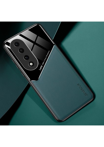 Honor 70 Pro Manyetik Emiş Deri Desen Cep Telefonu Kılıfları (Yurt Dışından)