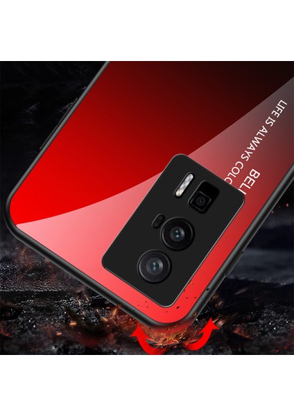 For Poco F5 Pro Degrade Renk Havalı Cam Cep Telefonu Kılıfları (Yurt Dışından) fırsatları