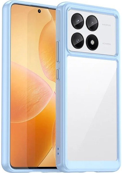 Xiaomi Redmi K70E Şeker Renkleri Şeffaf Akrilik Cep Telefonu Kılıfı (Yurt Dışından)