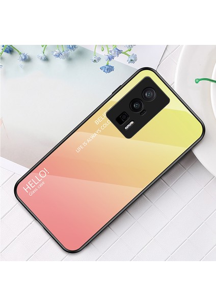 For Xiaomi 13 Lite Degrade Renk Havalı Cam Cep Telefonu Kılıfları (Yurt Dışından)